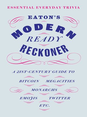 cover image of Eaton's Modern Ready Reckoner